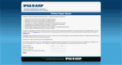 Desktop Screenshot of paperroom.ipsa.org